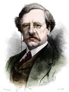 Ritratto di Nils Adolf Erik (Eric) Barone Nordenskjöld (1832-1901), naturalista ed esploratore svedese. Incisione in "Le Monde Illustré" n.1178 del 25 ottobre da French School