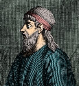 Ritratto di Parmenide di Elea (V secolo a.C.), filosofo greco da French School