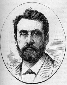 Ritratto di Paul Dubois (1829-1905), scultore francese. Incisione in "Le Monde Illustré" n.890 del 2 maggio 1874