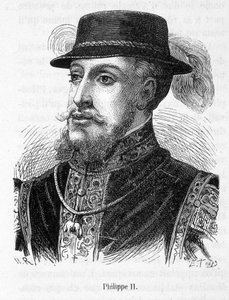 Ritratto di Filippo II (Filippo Augusto) - in "Storia di Francia" di Henri Martin