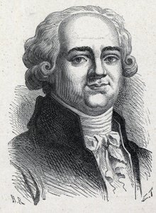 Ritratto di Pierre Louis Manuel, politico francese (1751-1793) deputato della Senna alla Convenzione Nazionale. Incisione del 1889. Collezione privata