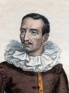 Ritratto di Pierre de Bourdeille, signore (e abate) di Brantôme (1535-1614), storico, soldato e biografo francese da French School