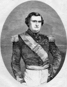 Ritratto del Principe Napoleone Giuseppe Carlo Paolo Bonaparte (1822-1891). Incisione in 