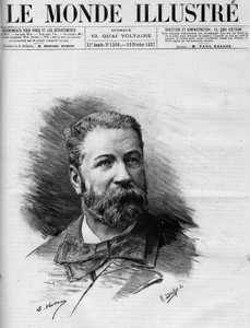 Ritratto di Raoul Duval (1832-1887), avvocato e deputato francese, in Le Monde Illustré 1887 da French School