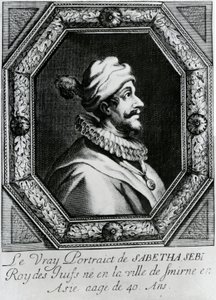 Ritratto di Sabbatai Zevi [1626 – 1676], c.1666 da French School