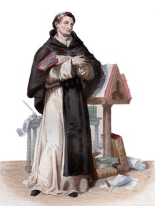 Ritratto di San Bernardo di Chiaravalle (1090-1153) da French School