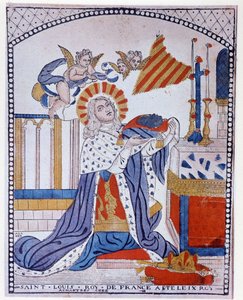 Ritratto di San Luigi in Preghiera da French School