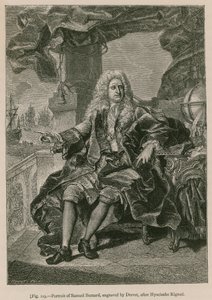 Ritratto di Samuel Bernard, inciso da Drevet, dopo Hyacinthe Rigaud da French School