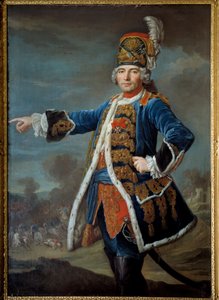 Ritratto di Simon Claude de Grassin de Glatigny (? -1776) Dipinto della scuola francese. 1744 Parigi, Museo dell