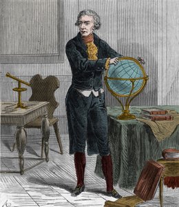 Ritratto di Sir Friedrich Wilhelm Herschel (1738-1822), astronomo e fisico britannico-tedesco - Ritratto di William Herschel astronomo britannico di origine tedesca - Incisione in "Sciences à la portée de tous - physique et chimie populaires" di Alexis Cle da French School