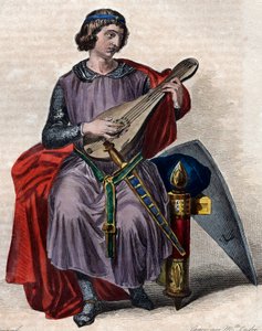 Ritratto di Tebaldo I (1201-1253), conte di Champagne (come Tebaldo IV) dalla nascita e re di Navarra dal 1234 da French School