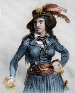 Ritratto di Theroigne de Mericourt (1762-1817), rivoluzionaria francese da French School