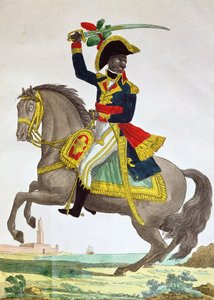 Ritratto di Toussaint Louverture (1743-1803) a cavallo, inizio XIX secolo