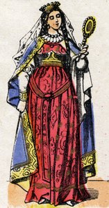 Ritratto di Ultrogothe (morta dopo il 566-567) regina di Francia e moglie di Childeberto I