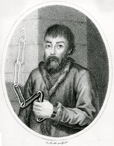 Ritratto di Yemelyan Pugachev, XVIII secolo da French School