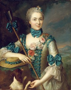 Ritratto di una signora, detta Madame Louise Suzanne Edmee Martel come pastorella da French School