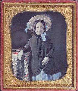 Ritratto di una giovane ragazza, c.1845-50 (dagherrotipo colorato)