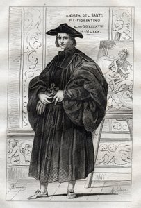 Ritratto del pittore italiano Andrea del Sarto (Andrea d