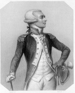 Ritratto del Marchese de La Fayette, generale e politico francese (1757-1834). In 