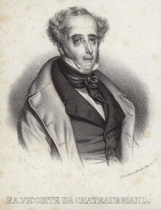 Ritratto di vicomte de Chateaubriand da French School