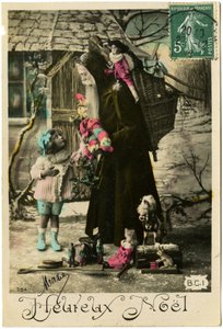 Cartolina: Buon Natale, Mary (carta stampata) da French School