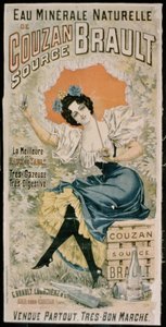 Poster pubblicitario per Acqua minerale naturale Brault da Couzan