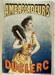 Poster pubblicitario per Duclerc a Les Ambassadeurs