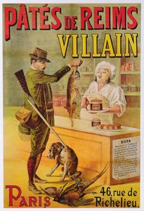 Poster pubblicitario delle Pates de Reims