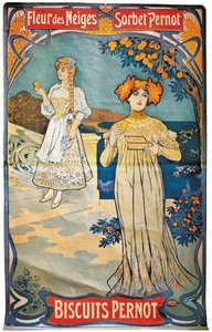 Poster pubblicitario per i biscotti Pernod, 1897