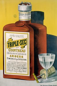 Poster pubblicitario per il Triple Sec Cointreau prodotto ad Angers