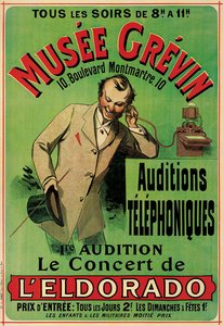 Poster pubblicitario di un concerto al Museo Grevin di Parigi