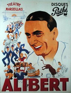 Poster pubblicitario per una performance di Alibert (1889-1951) al Theatre Marseillais da French School