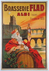 Poster pubblicitario della Brasserie Flad ad Albi da French School