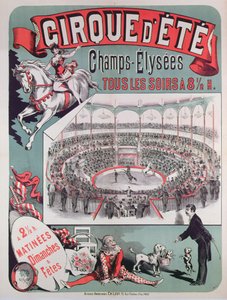 Poster pubblicitario per il Cirque d