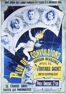 Poster pubblicitario dei Veritable Sachets Anti-Convulsif