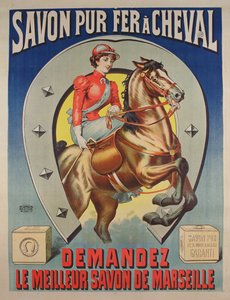 Poster per il sapone Le Fer a cheval
