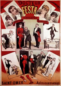 Poster che presenta lo spettacolo di magia dell
