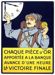 Manifesto stampato nel 1914: "Ogni moneta d