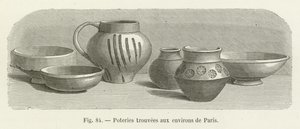 Ceramiche trovate nei dintorni di Parigi da French School