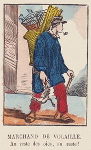 Mercante di pollame. Al resto delle oche, al resto!, intorno al 1819 da French School