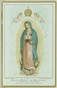 Santino raffigurante Nostra Signora di Guadalupe, c.1900