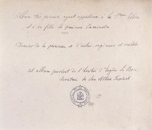Album prezioso appartenuto alla Principessa Elisa e sua figlia Camerata da French School