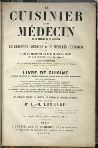 Pagina di presentazione del libro “Il cuoco e il medico, l