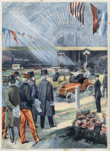 Il presidente della Repubblica Francese Émile Loubet (1838-1929) alla mostra dell