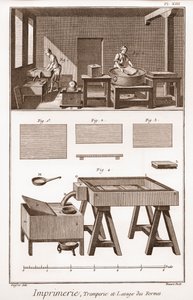 Stampa: tremperie et lavage des formes - 