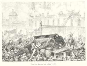 Presa del Louvre, 29 luglio 1830 da French School
