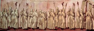 Processione dei Penitenti Bianchi o Enrico III da French School