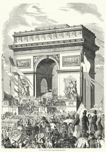 Processione che passa davanti al Governo Provvisorio Francese all