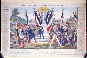 Proclamazione della Repubblica Francese, 25 febbraio 1848 da French School