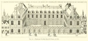 Progetto per il Collège Royal de France, nel 1610 da French School